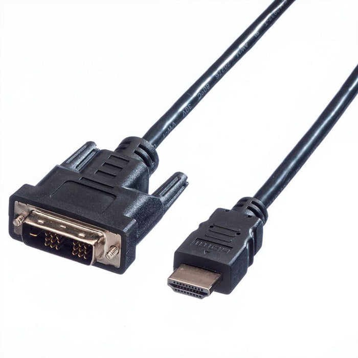 Cable ROLINE Value HDMI-DVI (18+1) M/M 2 m