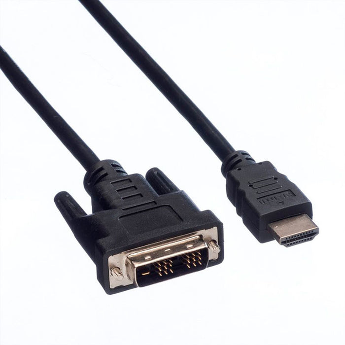 Cable ROLINE Value HDMI-DVI (18+1) M/M 2 m