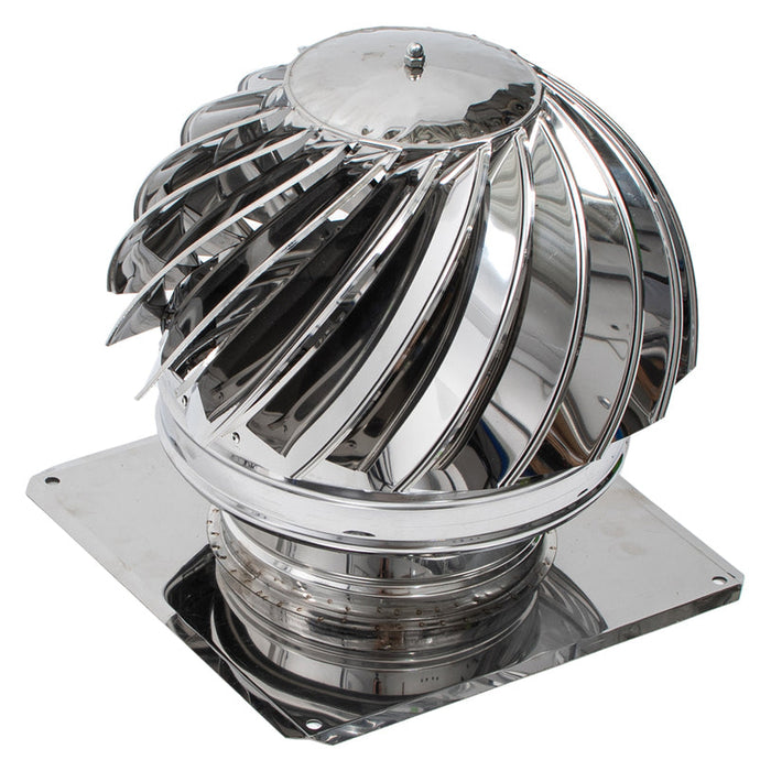 ROTATING CAP WITH STAINLESS STEEL PLATES 250/250MM KAMININOX - Допълнително оборудване<<<Отопление Охлаждане и