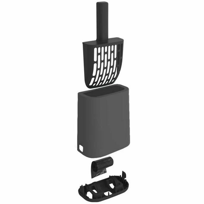 Dustpan Rotho My Pet Anthracite Recycled plastic