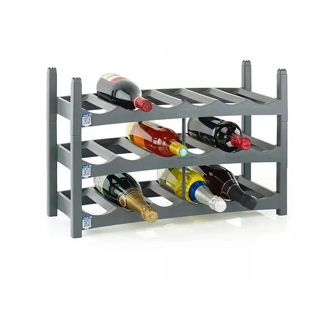 ROTHO Vario Wine Rack Anthracite - Stand for 6 Bottles - Bowls containers and drinkers (universal)DLZ-MIU<<<For
