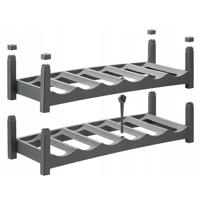 ROTHO Vario Wine Rack Anthracite - Stand for 6 Bottles - Bowls containers and drinkers (universal)DLZ-MIU<<<For