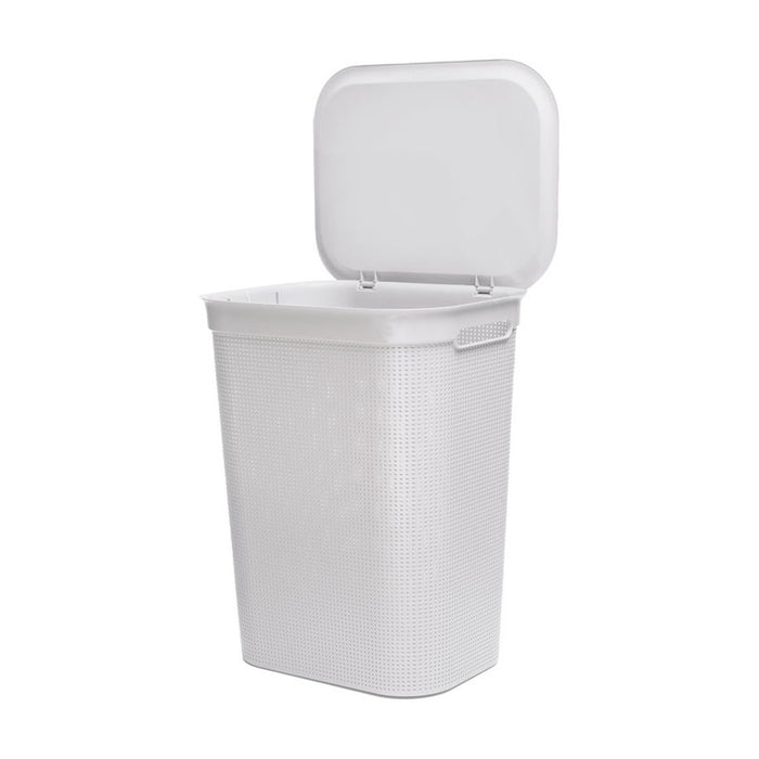 LAUNDRY BASKET PVC RATTAN 50L ROTHO BRISEN