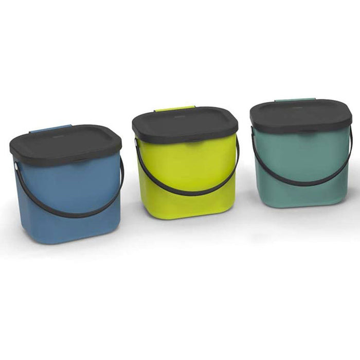 WASTE BIN SEPARATE COLLECTION 6L GREEN ROTHO ALBULA