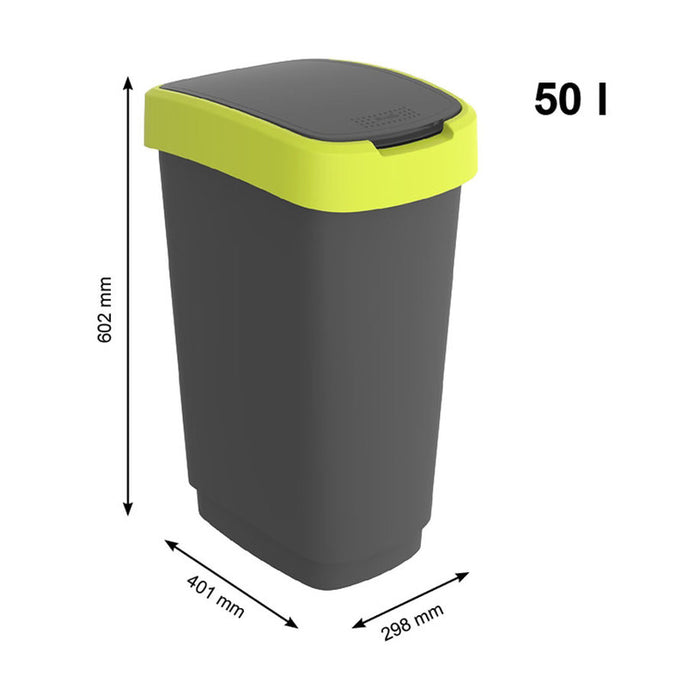 WASTE BIN 50 L TWIST ROTHO
