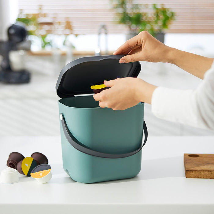 WASTE BIN SEPARATE COLLECTION 6L GREEN ROTHO ALBULA