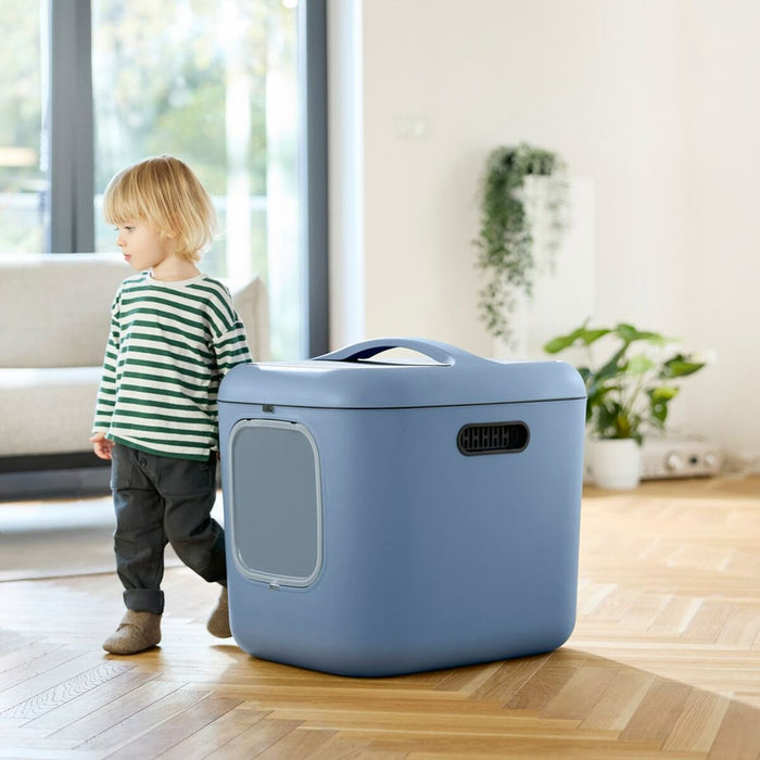 Cat Litter Box Rotho Biala XL Blue Plastic
