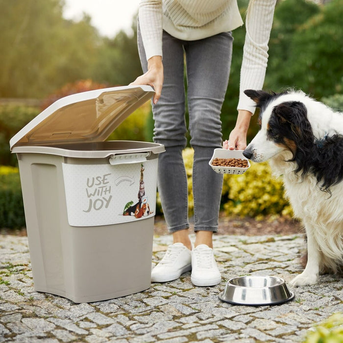 Bucket container Rotho Beige Plastic