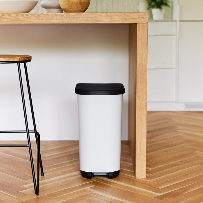 ROTHO Ribo White - pedal bin – 35l