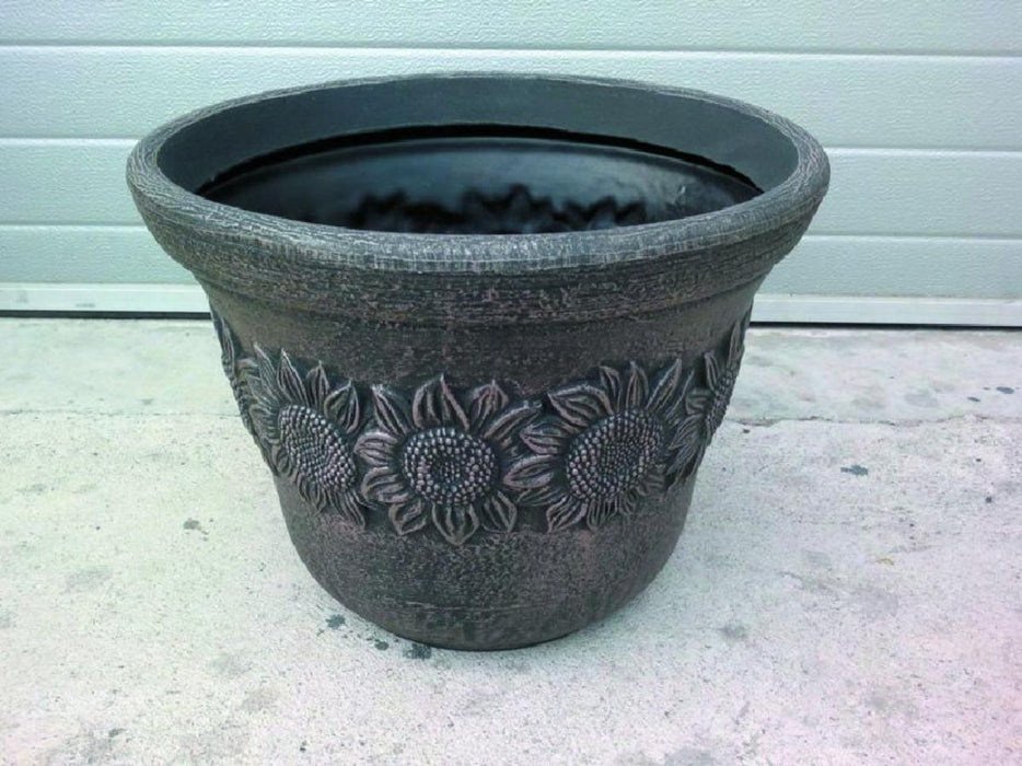 EDELWEISS ROUND FLOWER POT M