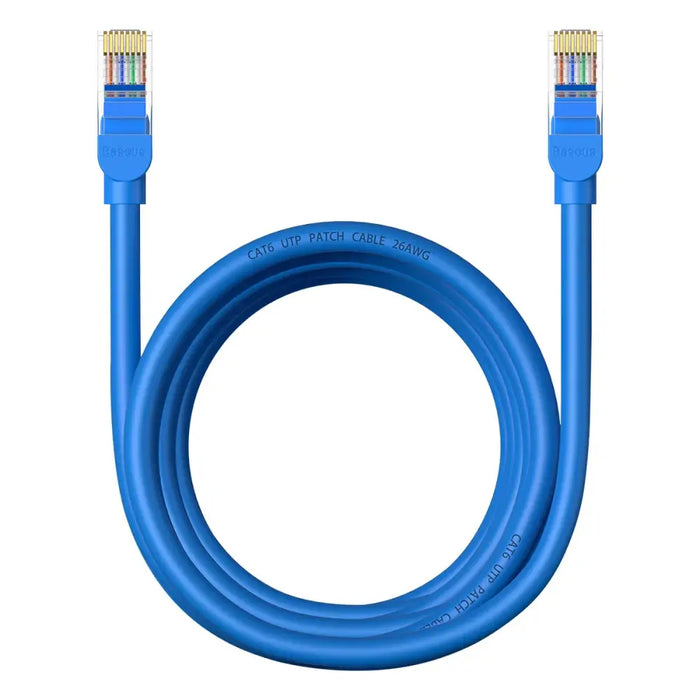 Round Cable Baseus Ethernet RJ45 Cat.6 3m (blue) - Network cables<<<Cables<<<IT Accessories<<<InnproXML&&&Network