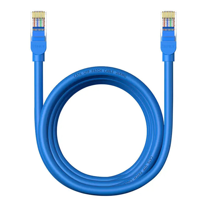 Round Cable Baseus Ethernet RJ45 Cat.6 3m (blue) - Network cables<<<Cables<<<IT Accessories<<<InnproXML&&&Network
