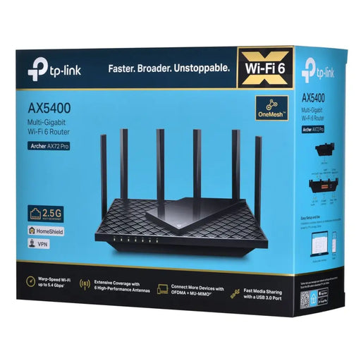Router TP-Link Archer AX72 Pro - Рутери и модеми<<<Компютър Мрежи и компоненти<<<Компютри|