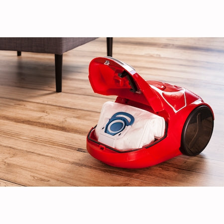 Rowenta RO3953EA, Compact Power parquet ACAA, 75db, H+ bag, SPA upgrade suction head, TTM + XL with brush, parquet + crevice tool 2 in 1 + upholstery nozzle, color red