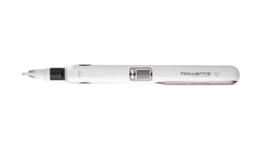Rowenta SF7660F0 Liss & Curls Premium Care, cashemere keratin coating, ionic function, liss optimizer (silicon strip), LCD screen, 2 settings (130-200C), fast heat up (30'), auto-off (60"), lock system, floating plates