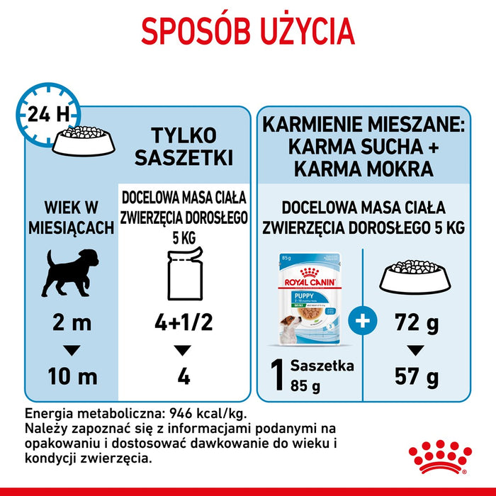 ROYAL CANIN SHN Mini Puppy in sauce - wet puppy food - 12X85g