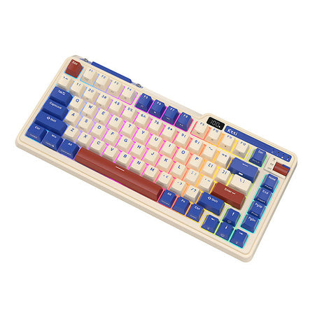 Royal Kludge KZZI K75 pro RGB wireless mechanical keyboard, Moment Switch (retro blue) (QWERTY)