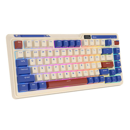 Royal Kludge KZZI K75 pro RGB wireless mechanical keyboard, Moment Switch (retro blue) (QWERTY)