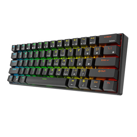 Royal Kludge RK61 RGB mechanical keyboard, red switch (black) (QWERTY)
