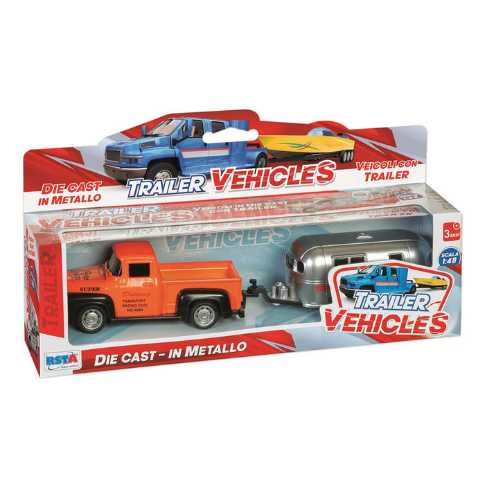 TOY RS TOYS PICKUP TRAILER METAL 1:48 ASSORTMENT