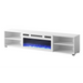 RTV cabinet POLO 180x33x39 white + fireplace white - TV cabinets made of furniture boardSTV-ZPM<<<TV