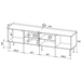 RTV HOLE cabinet 190x40.5x59.5 cm matte black - TV cabinets made of furniture boardSTV-ZPM<<<TV cabinetsSTV<<<ActionPL