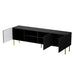 RTV JUNGLE cabinet 190x40.5x59.5 black matt + golden legs - TV cabinets made of furniture boardSTV-ZPM<<<TV
