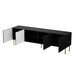RTV JUNGLE cabinet 190x40.5x59.5 black matt + golden legs - TV cabinets made of furniture boardSTV-ZPM<<<TV