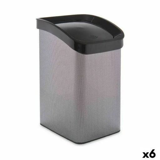 Rubbish bin Berilo Dark grey Plastic 12 L Tipper truck (6 Units) - Почистване Прахосмукачки И Гладене<<<Дом