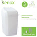 Rubbish bin Denox White 15 L (28 x 22 x 40 cm) - Почистване Прахосмукачки И Гладене<<<Дом Градина<<<BigBuy&&&Други