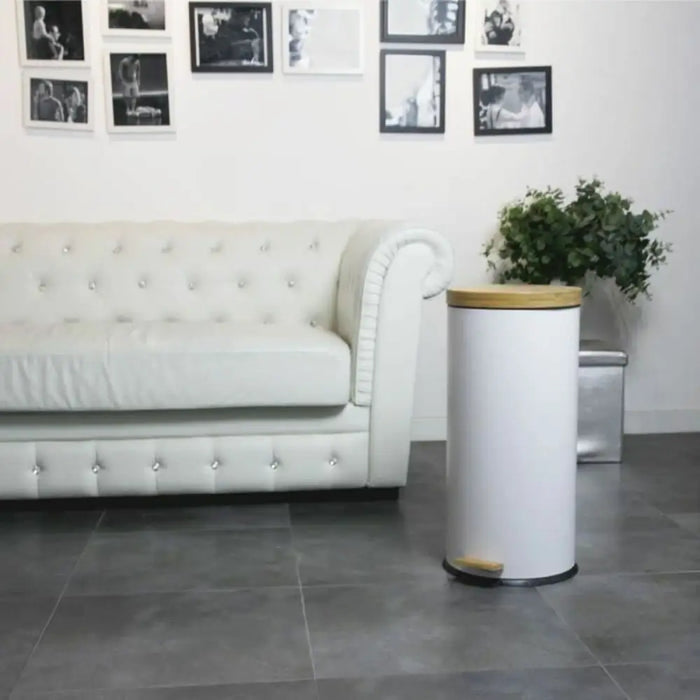 Rubbish Bin Kitchen Move White 30 L - Почистване Прахосмукачки И Гладене<<<Дом Градина<<<BigBuy&&&Други продукти за