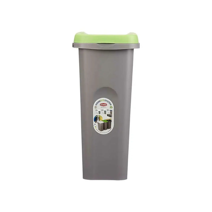Rubbish bin Stefanplast Green Grey Plastic 25 L (6 Units) - Почистване Прахосмукачки И Гладене<<<Дом
