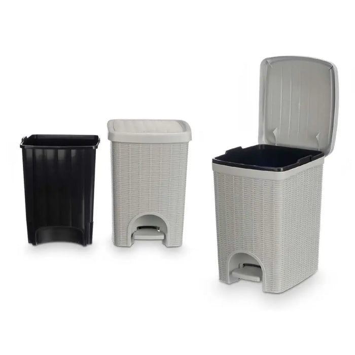 Rubbish bin Stefanplast Light grey Plastic 20 L (6 Units) - Почистване Прахосмукачки И Гладене<<<Дом