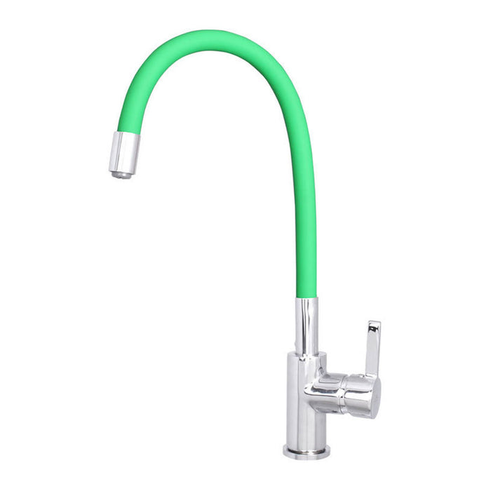 KITCHEN MIXER WITH MOVABLE ARM RUBINETA FLEXY-33 GREEN