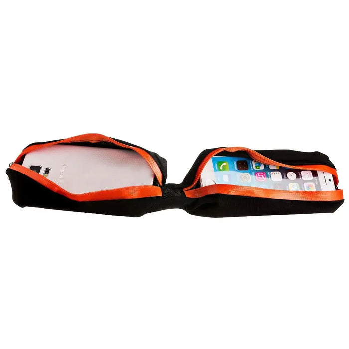 Running belt double waist bag for the phone black - Sport products<<<HurtelXML