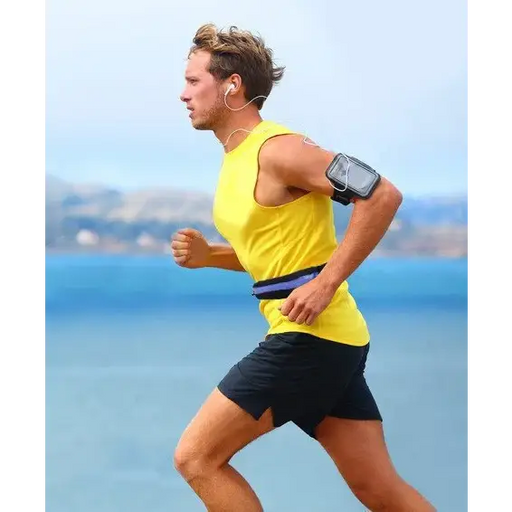 Running belt double waist bag for the phone black - Sport products<<<HurtelXML