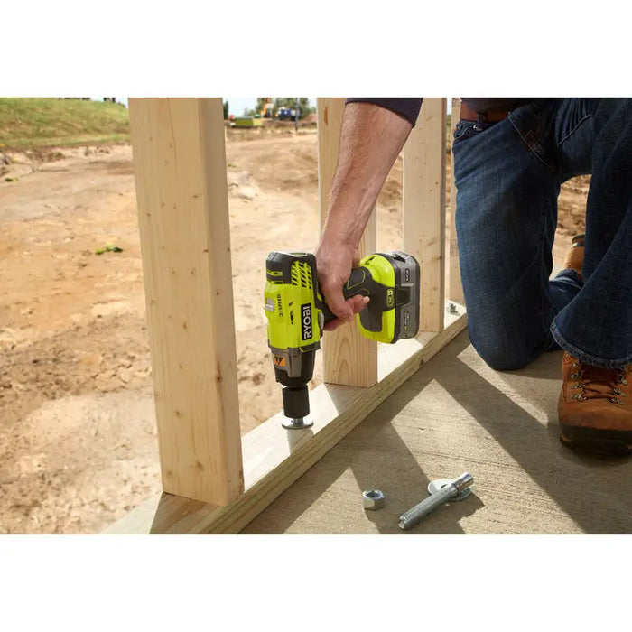 RYOBI R18IW3-120S CORDLESS IMPACT WRENCH 18 V 400.00 nm NUMBER OF BATTERIES 1 BATTERY CAPACITY 2.00 Ah - Акумулаторни