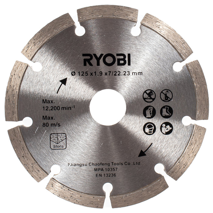 Angle grinder RYOBI RAG800-125TA6 125 mm, 800 W