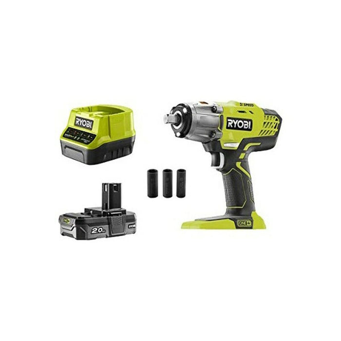 RYOBI R18IW3-120S CORDLESS IMPACT WRENCH 18 V, 400.00 nm, NUMBER OF BATTERIES 1, BATTERY CAPACITY 2.00 Ah