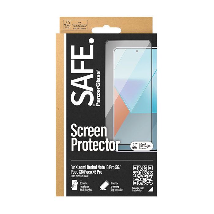 GLASS SAFE XIAOMI NOTE 13 PRO 4G/5G BK