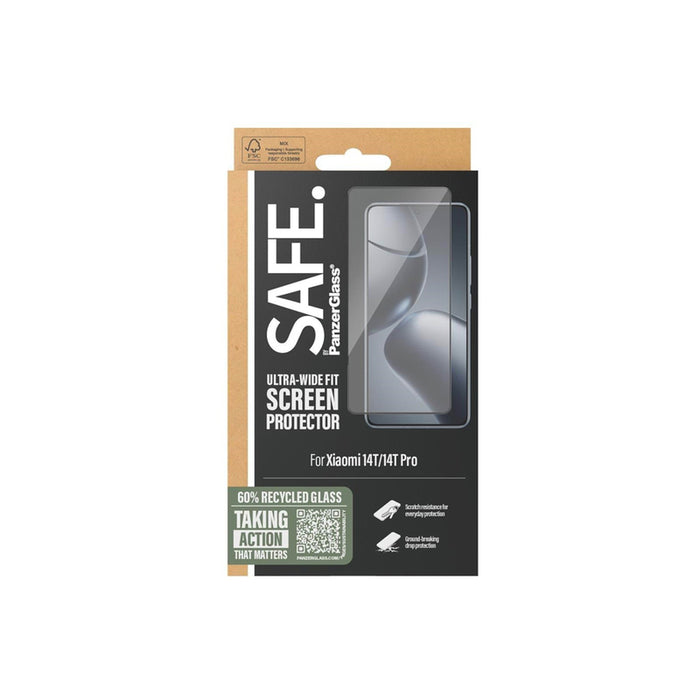 Tempered glass SAFE by PanzerGlass Wide Fit for Xiaomi 14T / 14T Pro