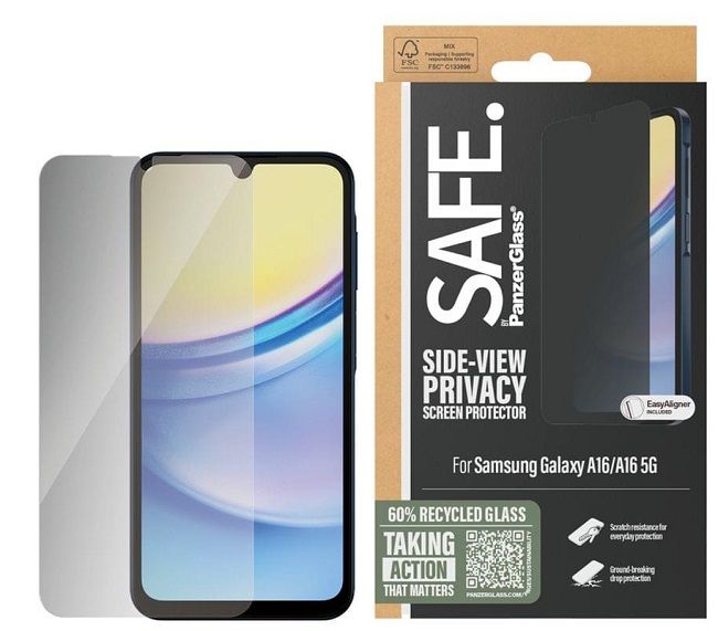 SAFE by PanzerGlass Ultra-Wide Fit Privacy Glass for Samsung Galaxy A16 / A16 5G