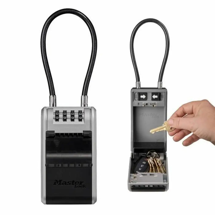 Safety Deposit Box for Keys Master Lock For hanging 19,6 x 7,6 x 5,6 cm Aluminium - Сигурност Удома<<<Дом
