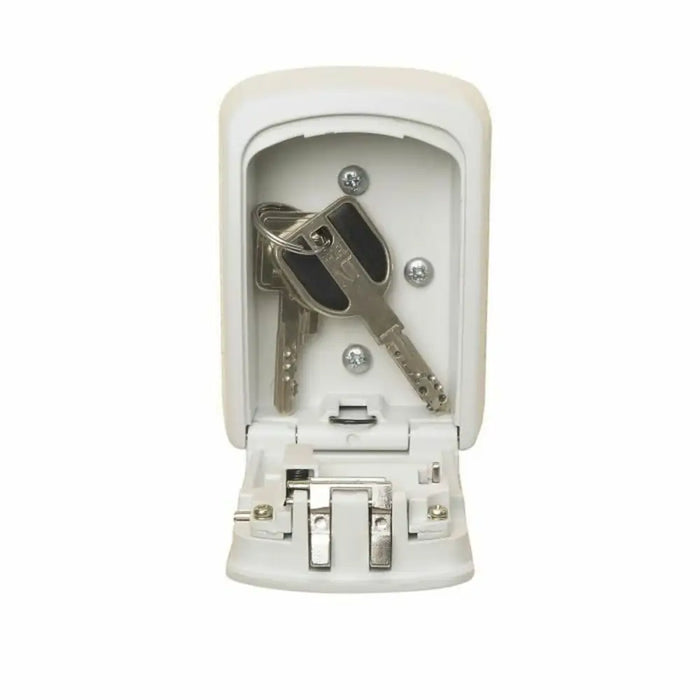 Safety-deposit box Master Lock 5401EURDCRM Keys White Grey Metal Aluminium 8 x 3 x 12 cm - Сигурност Удома<<<Дом