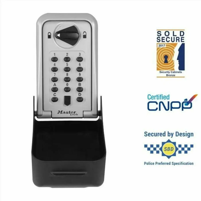 Safety-deposit box Master Lock 5426EURD Keys Grey Black/Grey Metal/Plastic 17,3 x 13,3 x 7,5 cm (1 Unit) - Сигурност