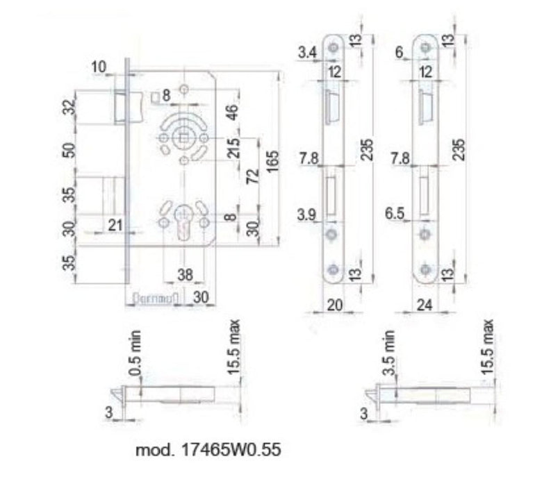 CARTRIDGE LOCK R72 LEFT
