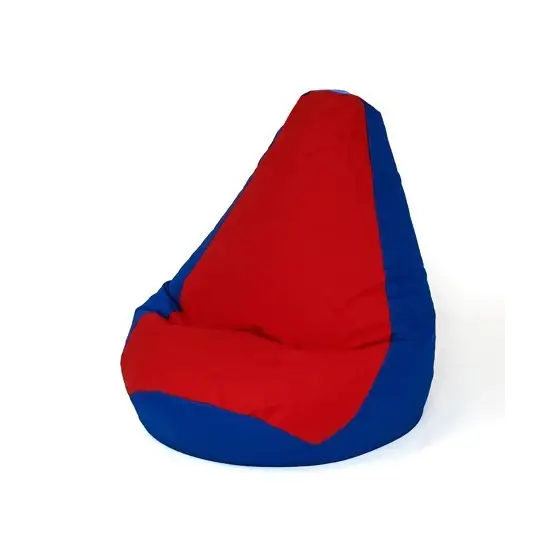 Sako bag pear-shaped pouffe dark blue-red XL 130 x 90 cm - Sako poufsPUF-SAK<<<Poufs and footrestsPUF<<<ActionPL