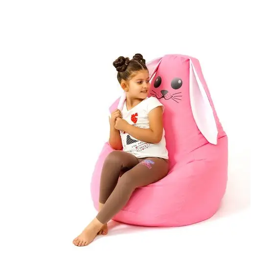 Sako bag pouf Rabbit pink L 105 x 80 cm - Poufs for children/youthPUF-DZI<<<Poufs and footrestsPUF<<<ActionPL