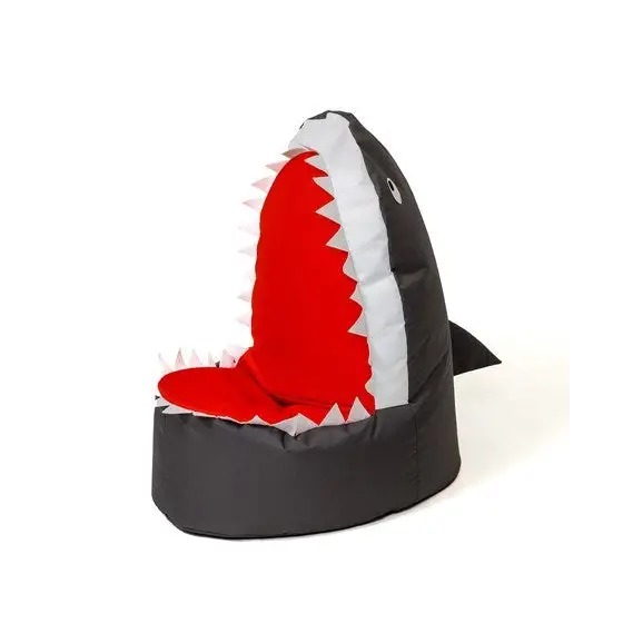 Sako bag pouf Shark black XXL 100 x 60 cm - Poufs for children/youthPUF-DZI<<<Poufs and footrestsPUF<<<ActionPL
