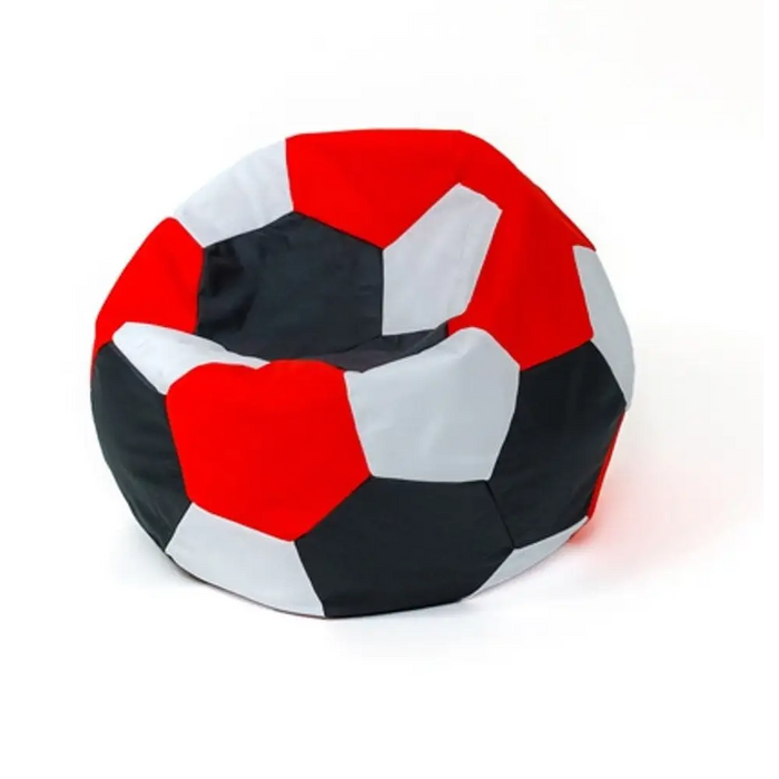 Sako bag pouffe ball white-black-red XL 120 cm - Poufs for children/youthPUF-DZI<<<Poufs and footrestsPUF<<<ActionPL